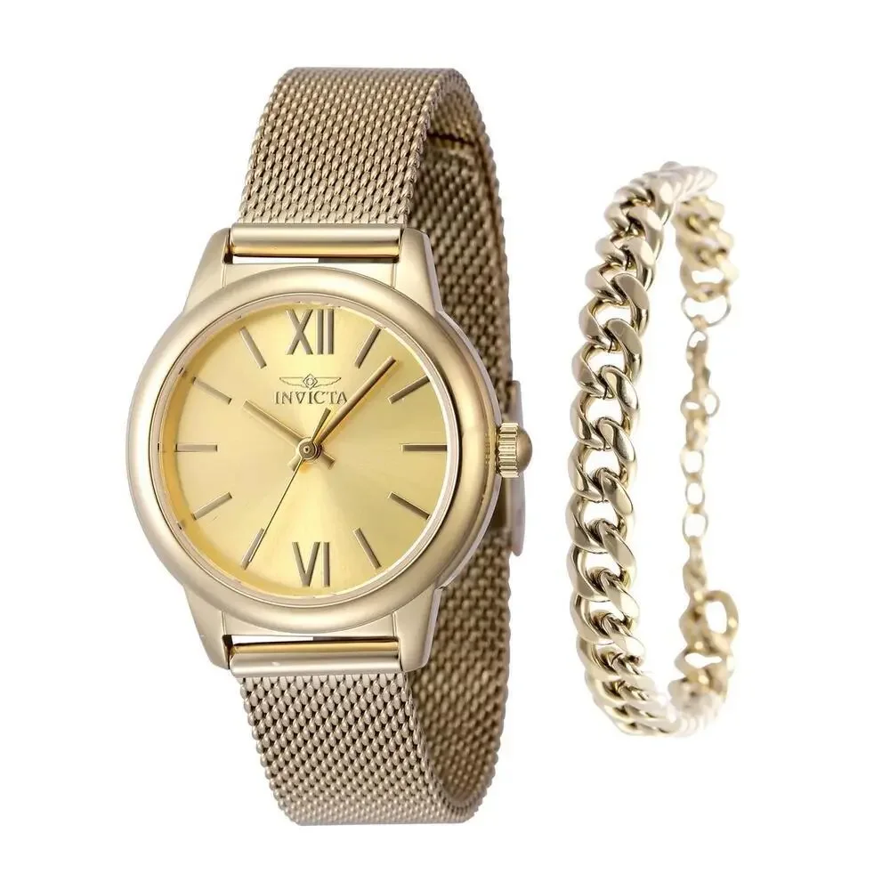 NWT Invicta 48250 Angel | 3-Hand | Gold | Women's Watch